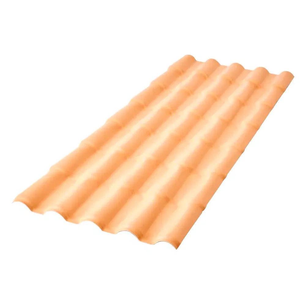 Telha de PVC Colonial Marfim 2,30m x 88cm 2mm